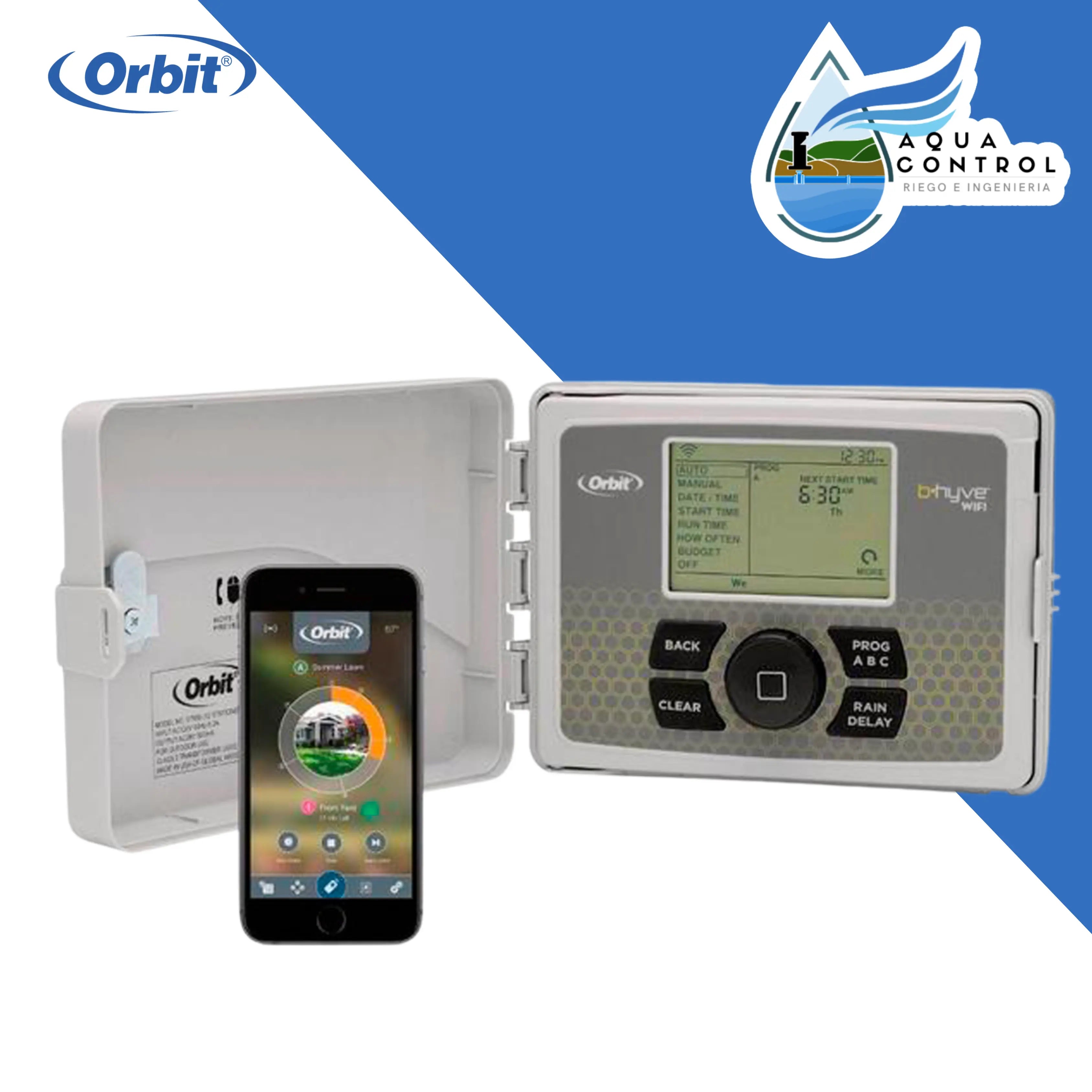 Programador de Riego 12 Zonas B-Hyve Wifi Exterior - Orbit Orbit