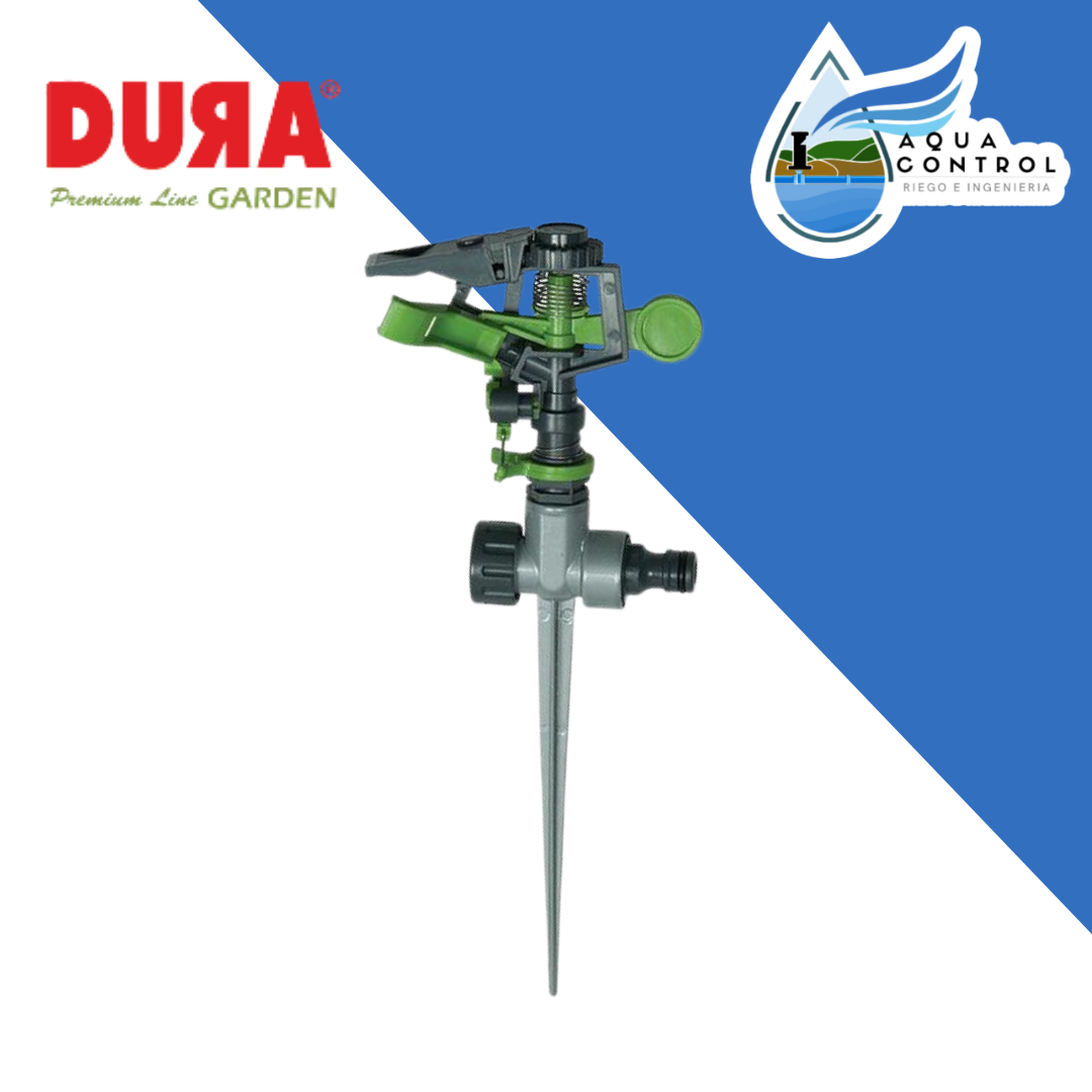 Aspersor de impacto plástico con estaca - DURA GARDEN Cosmoplast