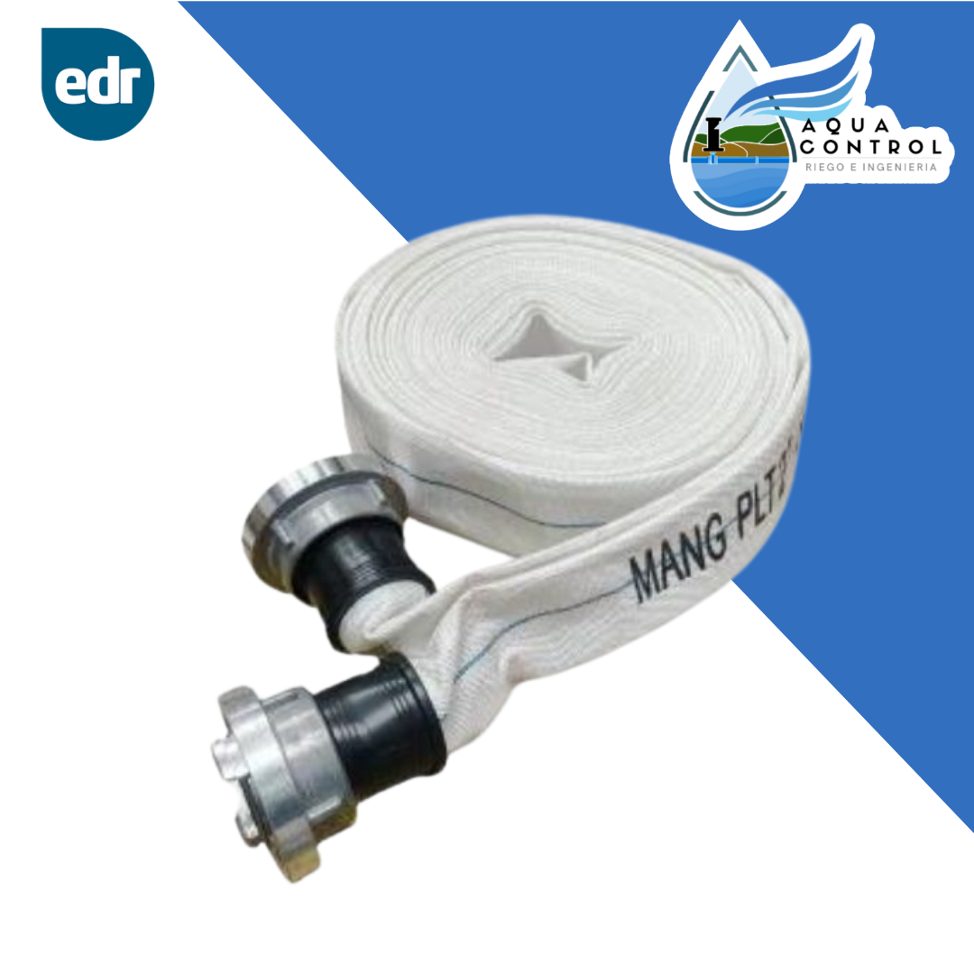 MANGUERA PLANA POLIÉSTER CON UNIONES STORZ 25 m - EDR Aqua Control