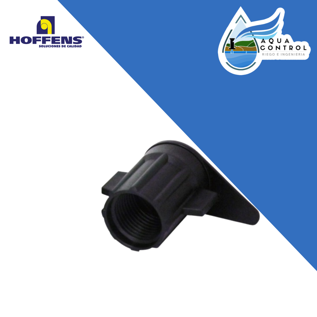 Conector Lay flat HI 17 x 1/2″ mm. Verde HOFFENS Aqua Control