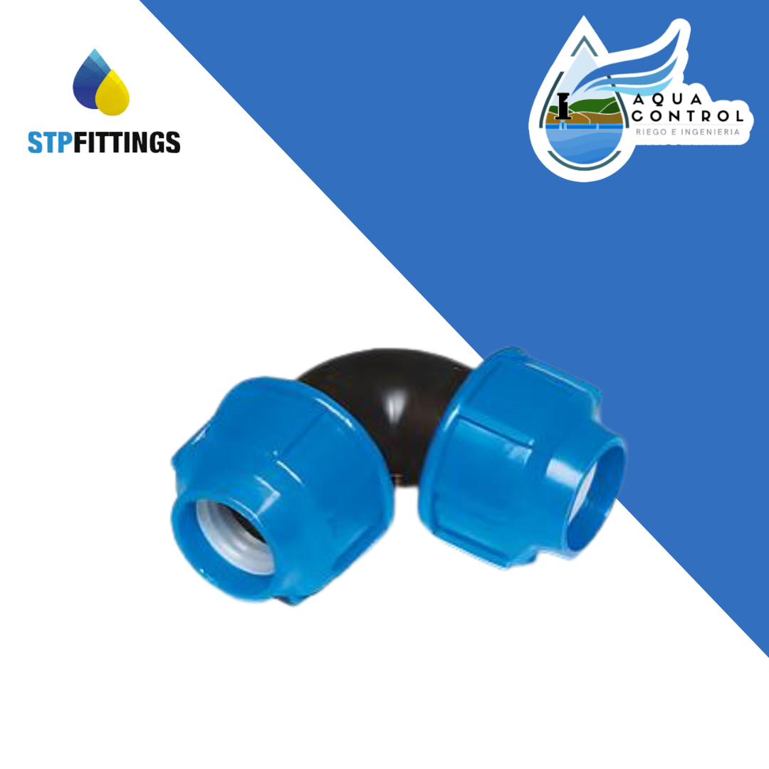 CODO COMPRESIÓN 90° HDPE PN16 Cosmoplast