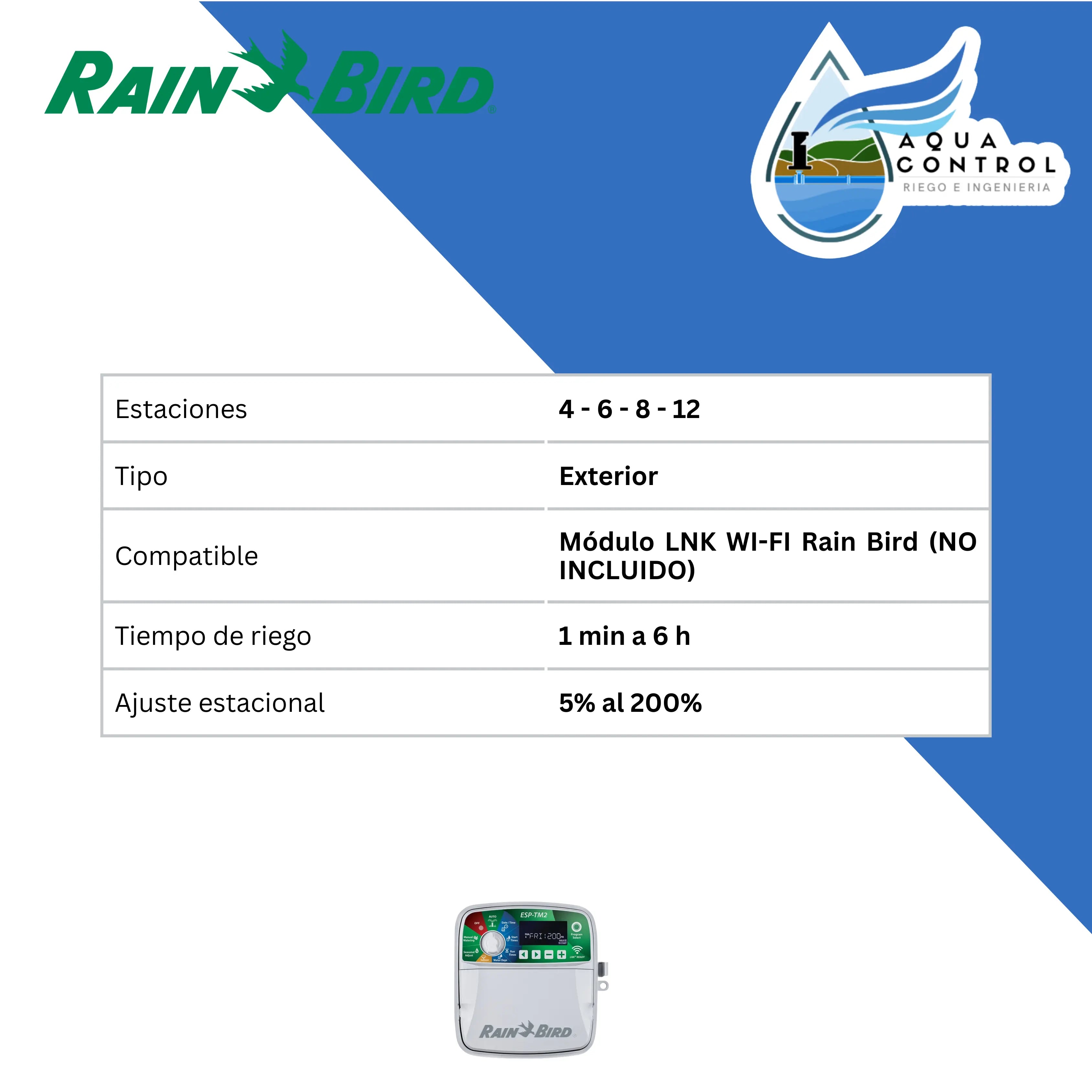 Programador de exterior ESP-TM2 Rain Bird Rain Bird