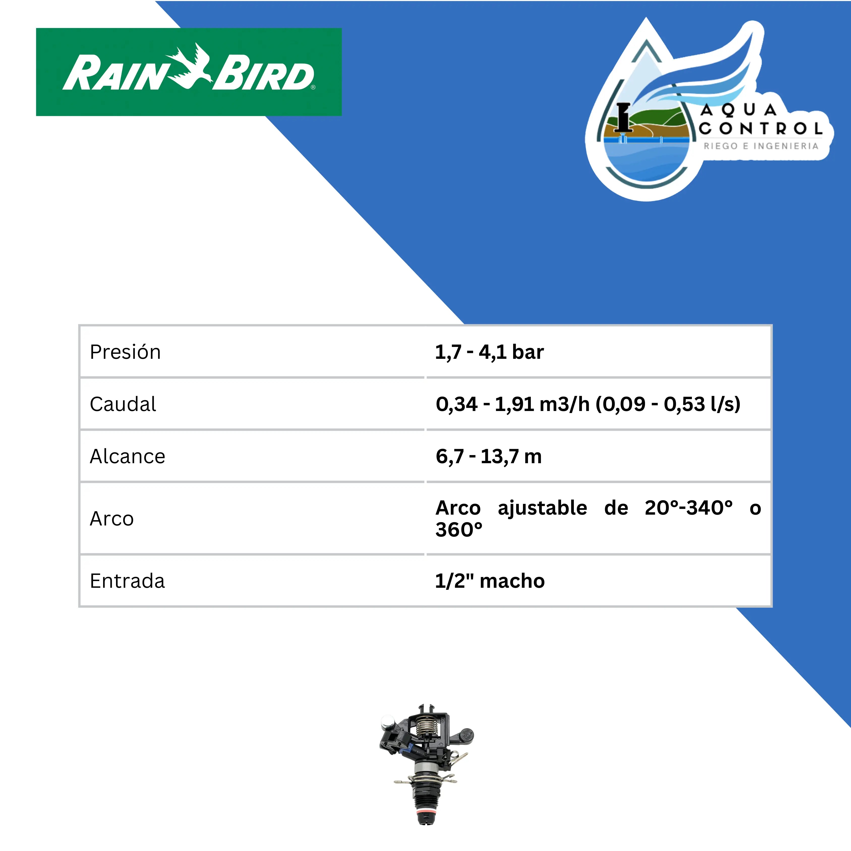 Aspersor de impacto 2045-PJ Maxi Bird - Rain Bird Rain Bird