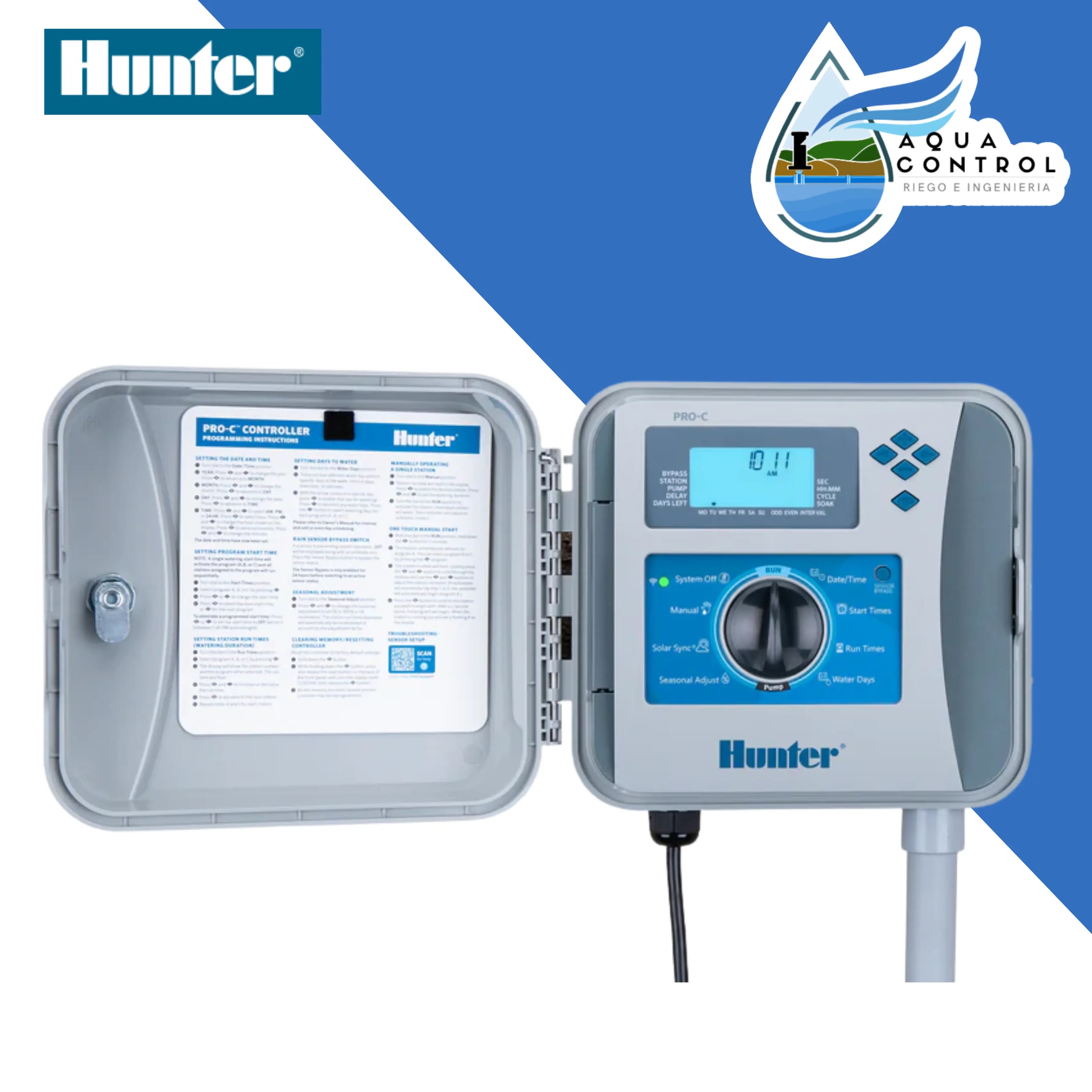 Programador Pro-C modular 4 estaciones exterior, expandible a 16 - HUNTER Hunter