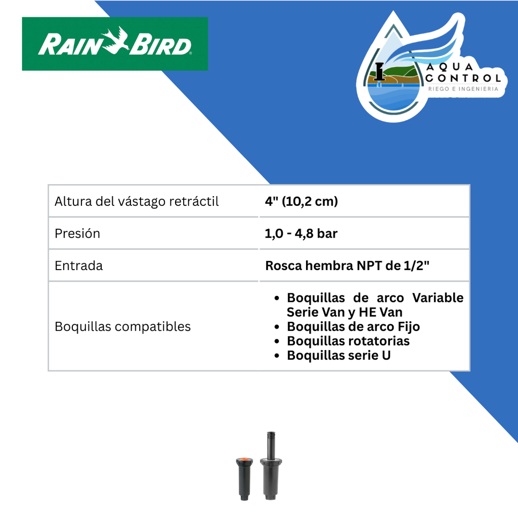 Cuerpo difusor POP-UP serie 1800 - Rain Bird Rain Bird