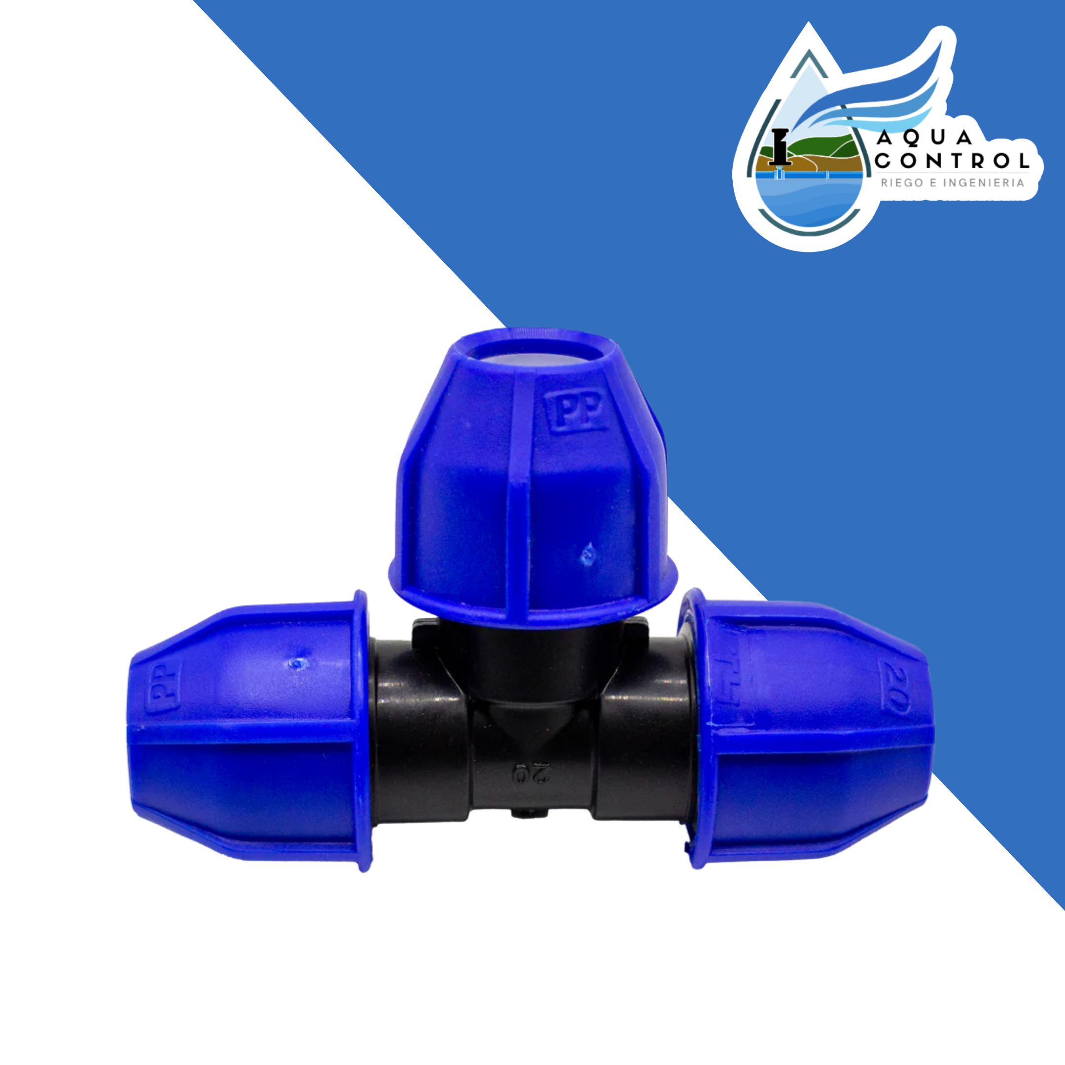Tee compresión para HDPE Cosmoplast